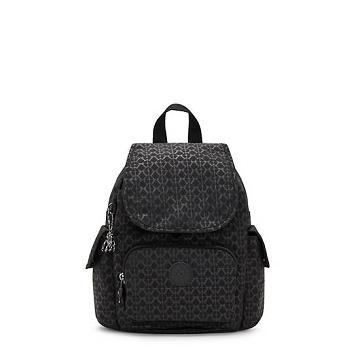 Kipling City Pack Mini Klassieke Printed Rugzak Zwart | België 1732IL